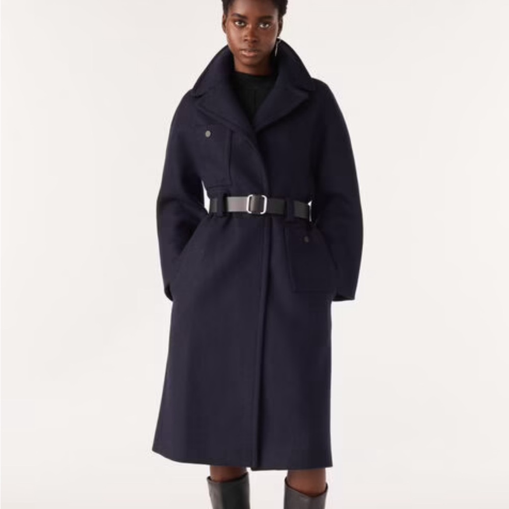 NWT BA&SH HAYA long belted coat